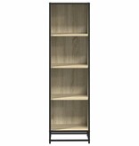 vidaXL Boekenkast 40x35x139 cm bewerkt hout sonoma eikenkleurig