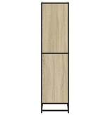vidaXL Boekenkast 40x35x139 cm bewerkt hout sonoma eikenkleurig