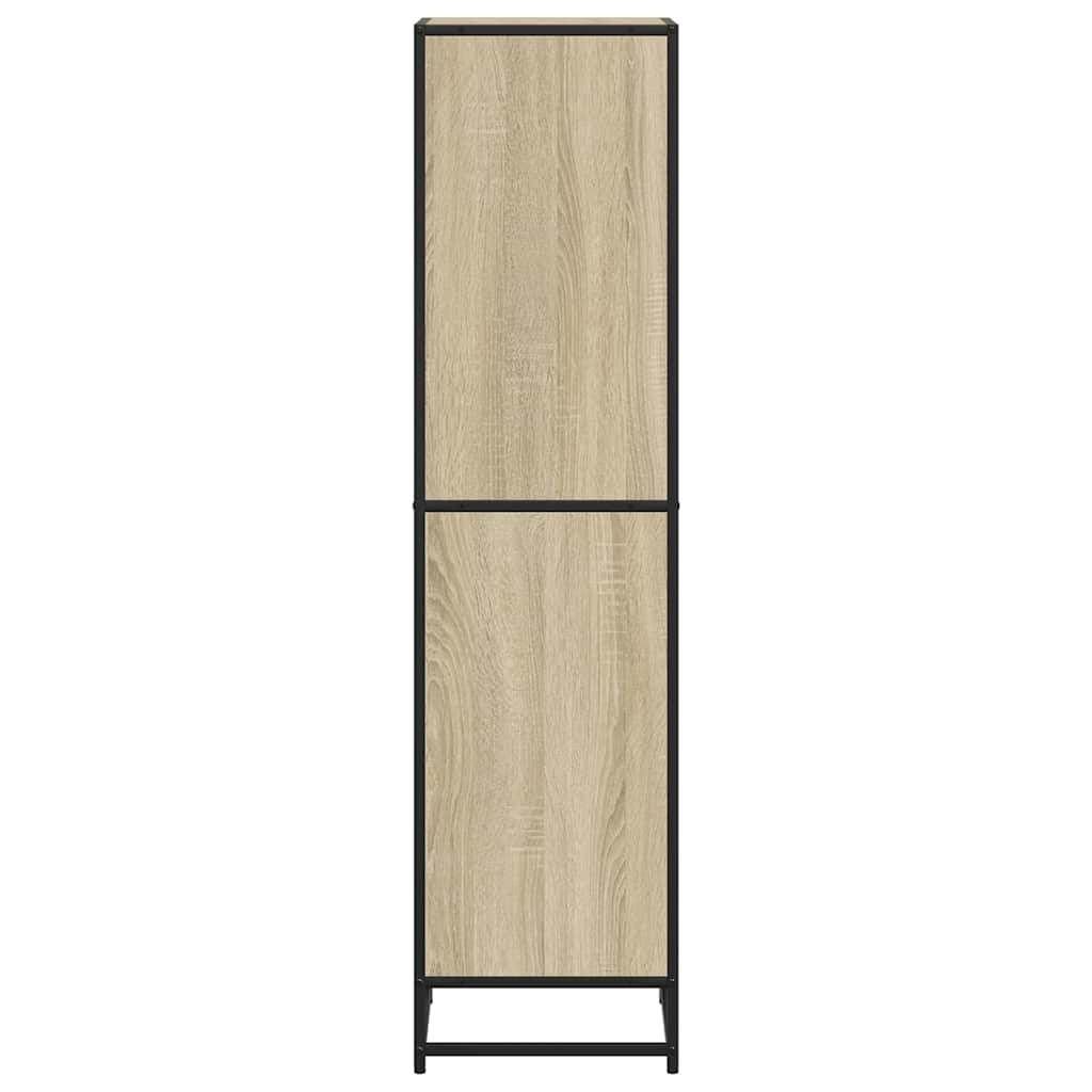 vidaXL Boekenkast 40x35x139 cm bewerkt hout sonoma eikenkleurig