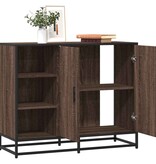 vidaXL Dressoir 92x35x76 cm bewerkt hout bruin eikenkleurig