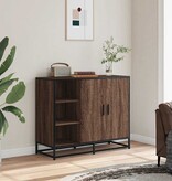 vidaXL Dressoir 92x35x76 cm bewerkt hout bruin eikenkleurig