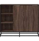 vidaXL Dressoir 92x35x76 cm bewerkt hout bruin eikenkleurig