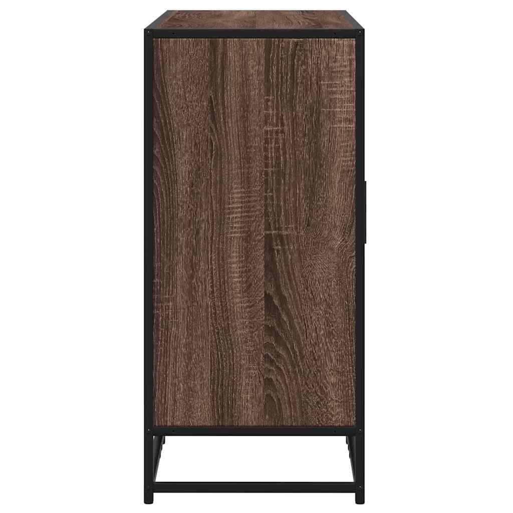 vidaXL Dressoir 92x35x76 cm bewerkt hout bruin eikenkleurig