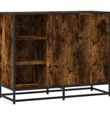 vidaXL Dressoir 92x35x76 cm bewerkt hout gerookt eikenkleurig