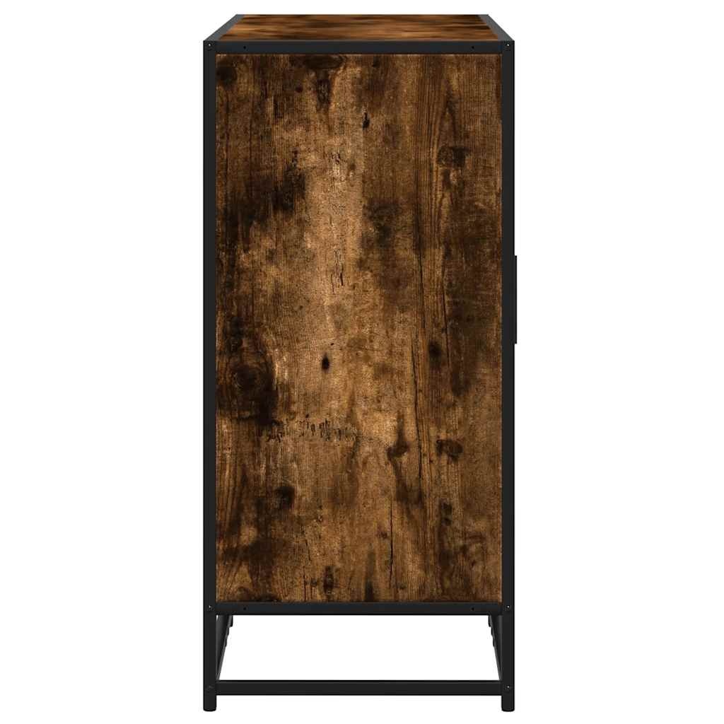 vidaXL Dressoir 92x35x76 cm bewerkt hout gerookt eikenkleurig