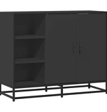 vidaXL Dressoir 92x35x76 cm bewerkt hout zwart