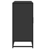 vidaXL Dressoir 92x35x76 cm bewerkt hout zwart