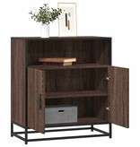 vidaXL Dressoir 68x35x76 cm bewerkt hout bruin eikenkleur