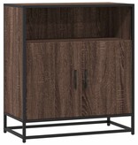 vidaXL Dressoir 68x35x76 cm bewerkt hout bruin eikenkleur