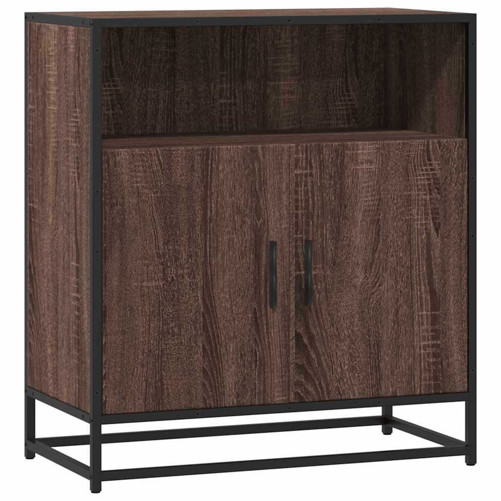 vidaXL Dressoir 68x35x76 cm bewerkt hout bruin eikenkleur