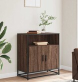 vidaXL Dressoir 68x35x76 cm bewerkt hout bruin eikenkleur