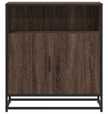 vidaXL Dressoir 68x35x76 cm bewerkt hout bruin eikenkleur
