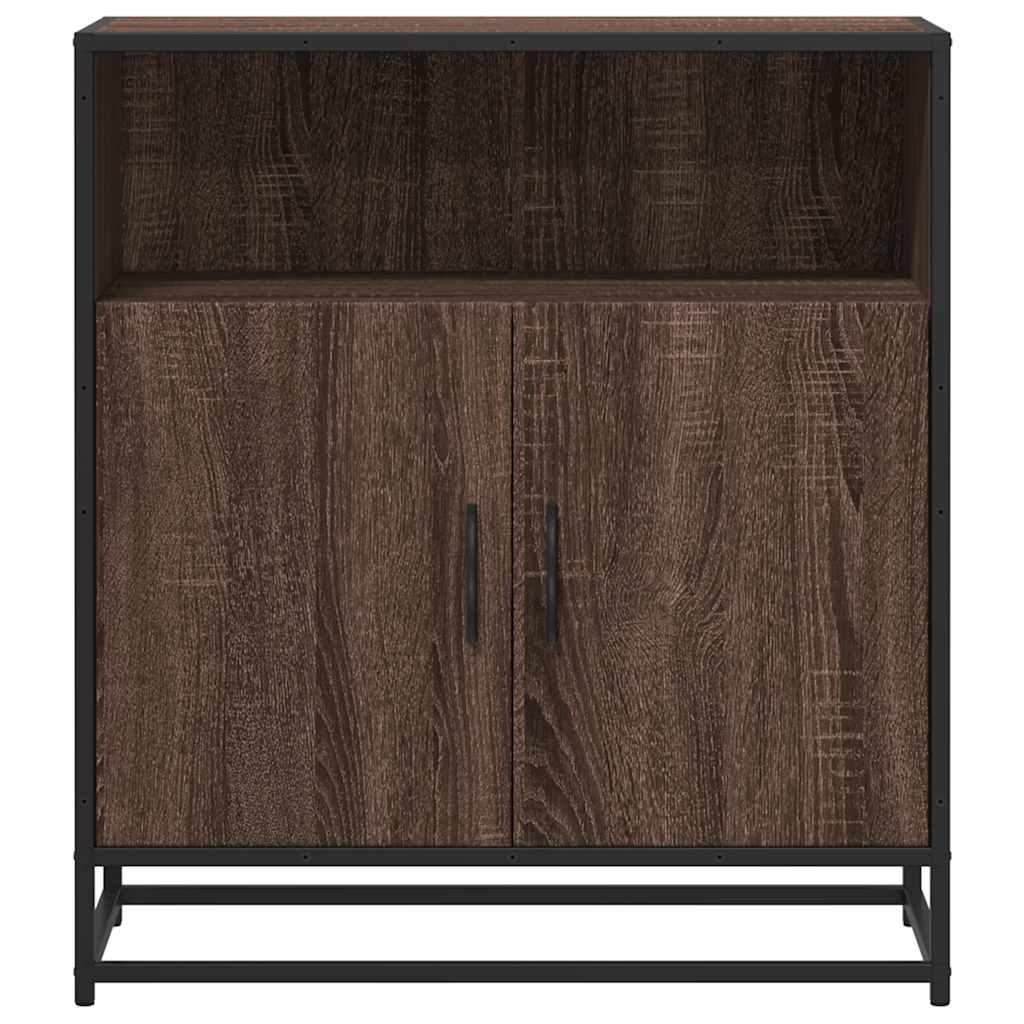 vidaXL Dressoir 68x35x76 cm bewerkt hout bruin eikenkleur