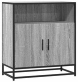 vidaXL Dressoir 68x35x76 cm bewerkt hout grijs sonoma eikenkleurig