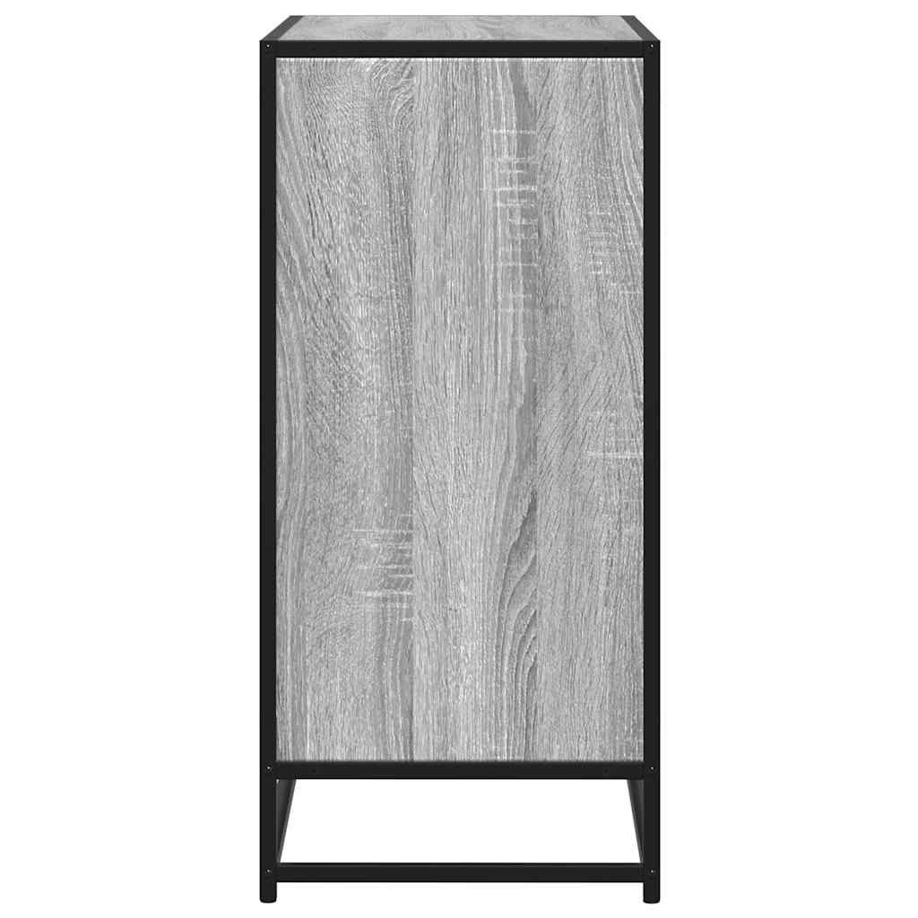 vidaXL Dressoir 68x35x76 cm bewerkt hout grijs sonoma eikenkleurig