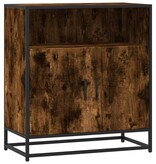 vidaXL Dressoir 68x35x76 cm bewerkt hout gerookt eikenkleurig