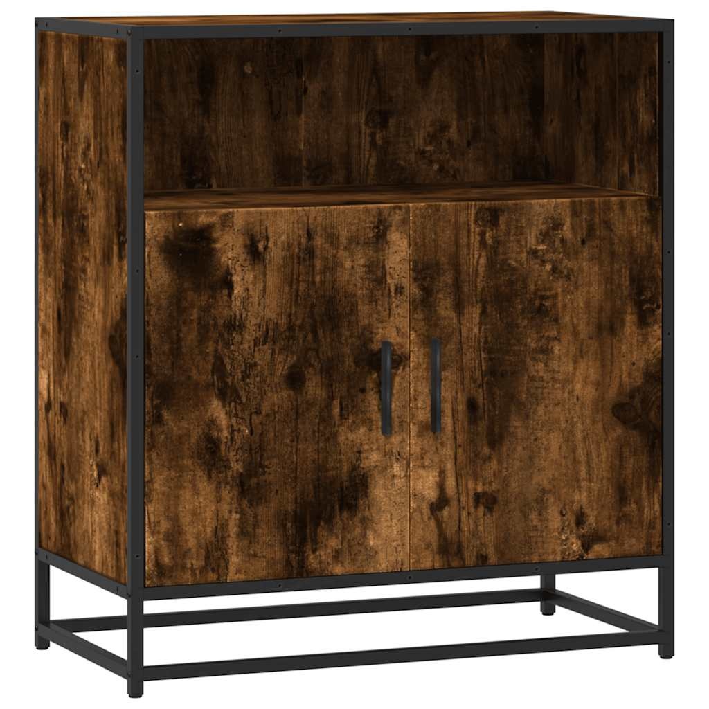 vidaXL Dressoir 68x35x76 cm bewerkt hout gerookt eikenkleurig