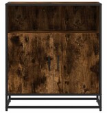 vidaXL Dressoir 68x35x76 cm bewerkt hout gerookt eikenkleurig
