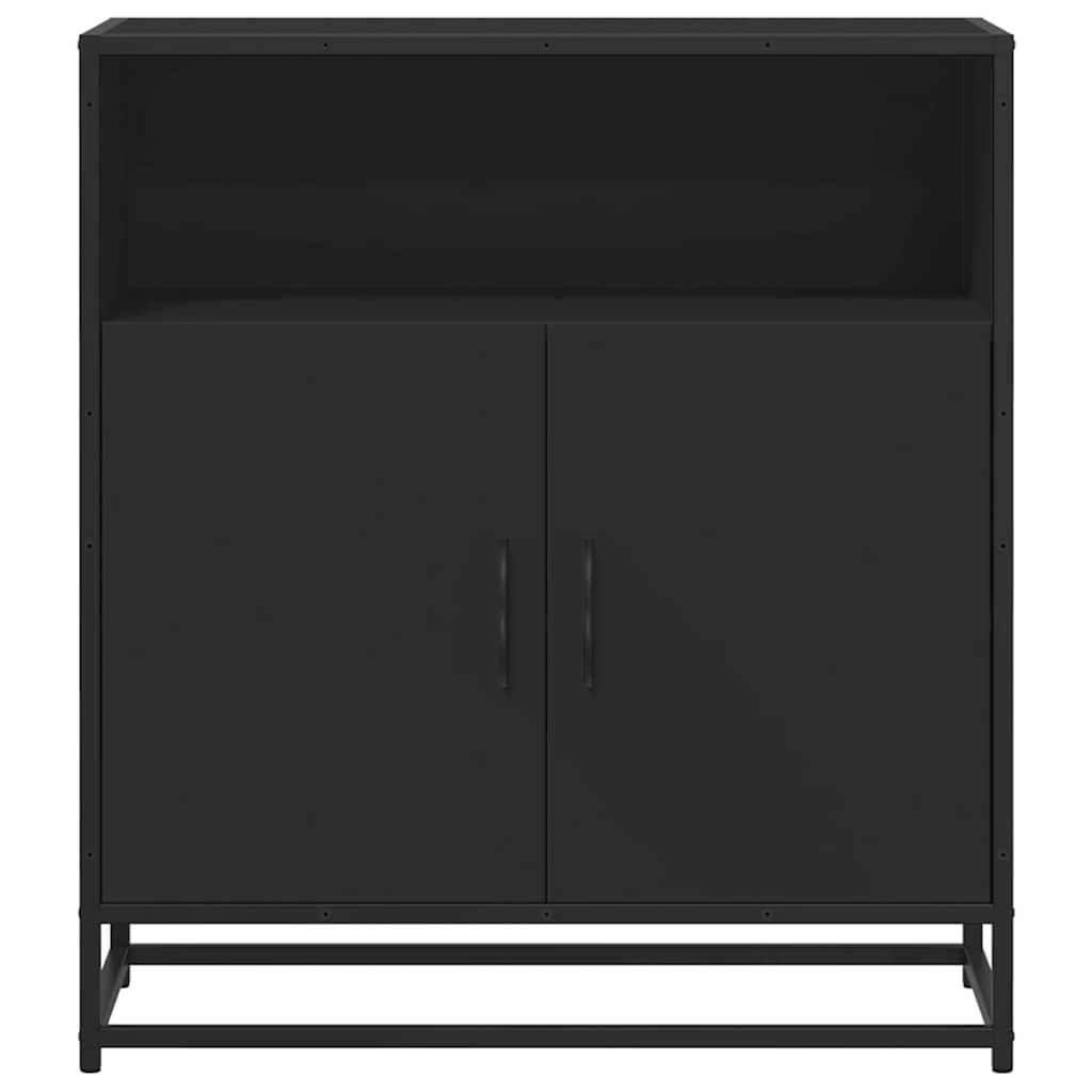 vidaXL Dressoir 68x35x76 cm bewerkt hout zwart