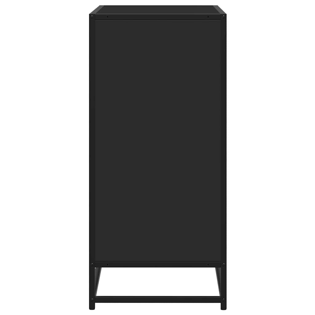 vidaXL Dressoir 68x35x76 cm bewerkt hout zwart