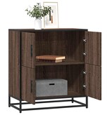 vidaXL Dressoir 68x35x76 cm bewerkt hout bruin eikenkleur