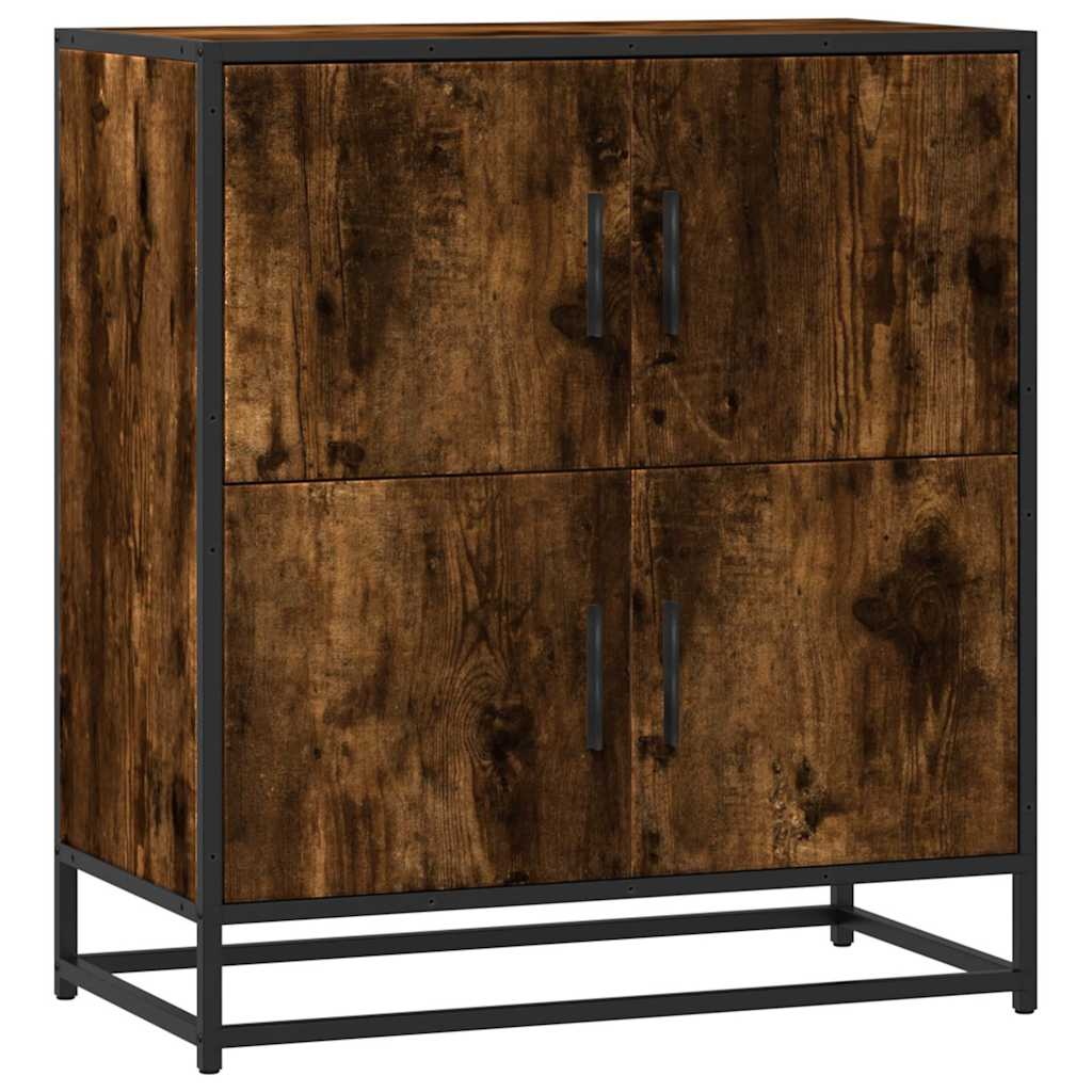 vidaXL Dressoir 68x35x76 cm bewerkt hout gerookt eikenkleurig