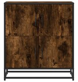 vidaXL Dressoir 68x35x76 cm bewerkt hout gerookt eikenkleurig