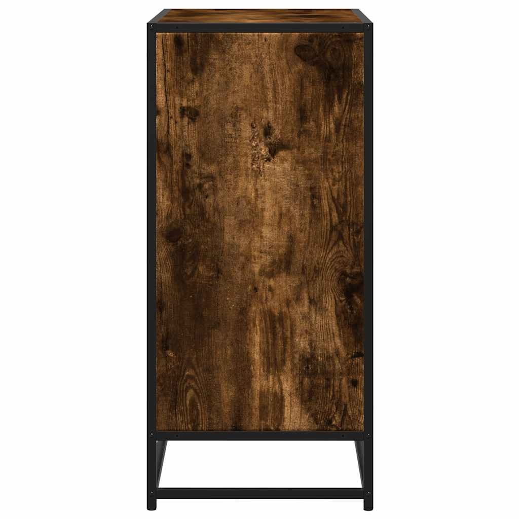 vidaXL Dressoir 68x35x76 cm bewerkt hout gerookt eikenkleurig