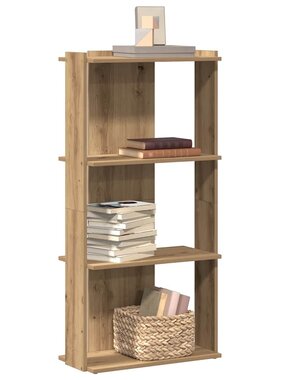VidaXL Boekenkast 3-laags 60x30x120 cm bewerkt hout artisanaal eiken