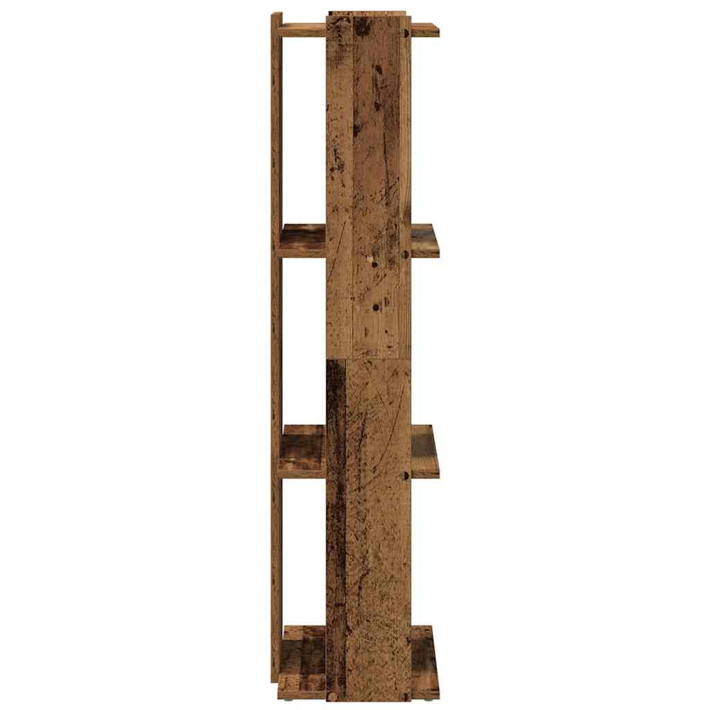 vidaXL Boekenkast 3-laags 60x30x120 cm bewerkt hout oud houtkleur