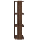 vidaXL Boekenkast 3-laags 60x30x120 cm bewerkt hout bruin eikenkleur
