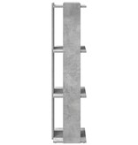 vidaXL Boekenkast 3-laags 60x30x120 cm bewerkt hout betongrijs