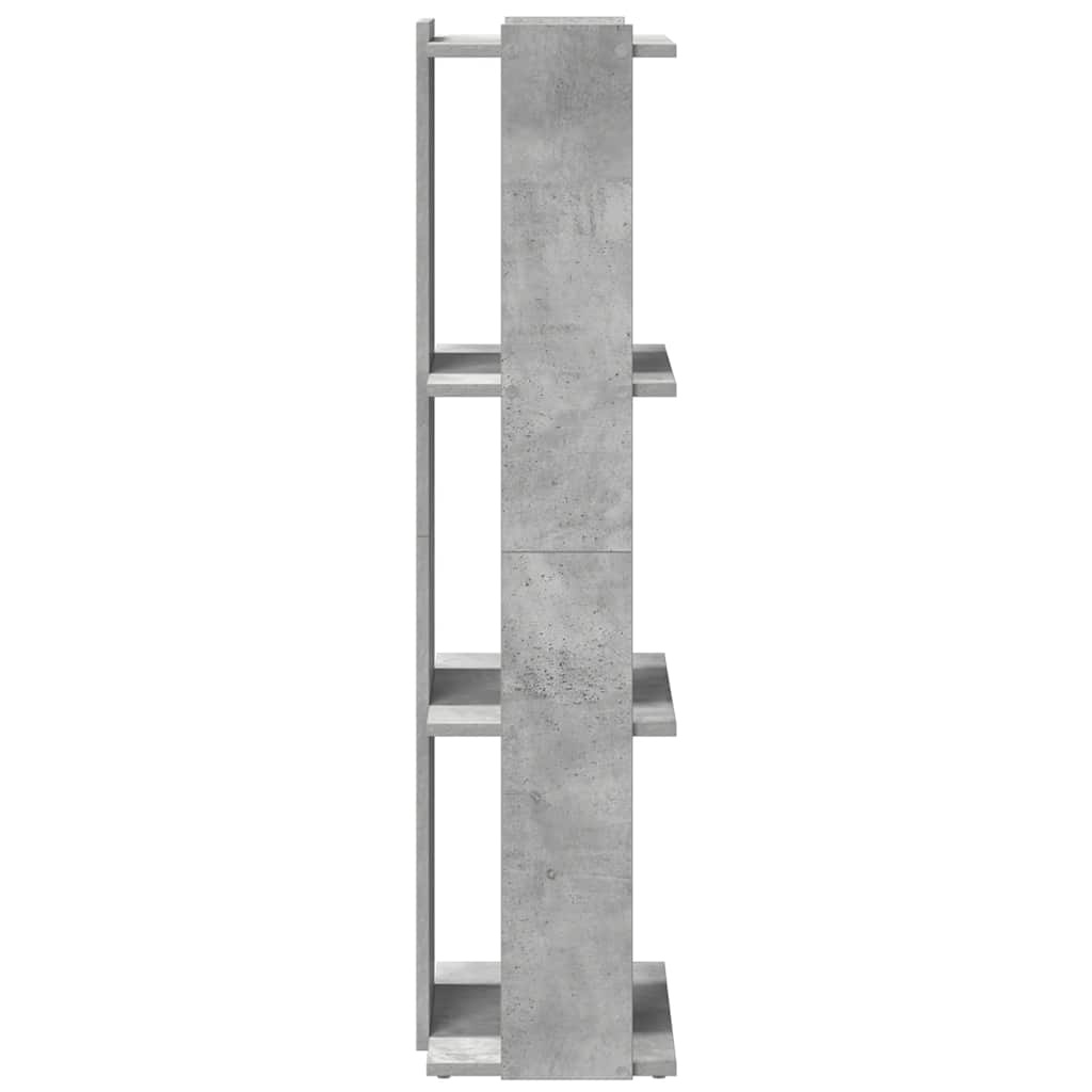 vidaXL Boekenkast 3-laags 60x30x120 cm bewerkt hout betongrijs