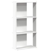 vidaXL Boekenkast 3-laags 60x30x120 cm bewerkt hout wit