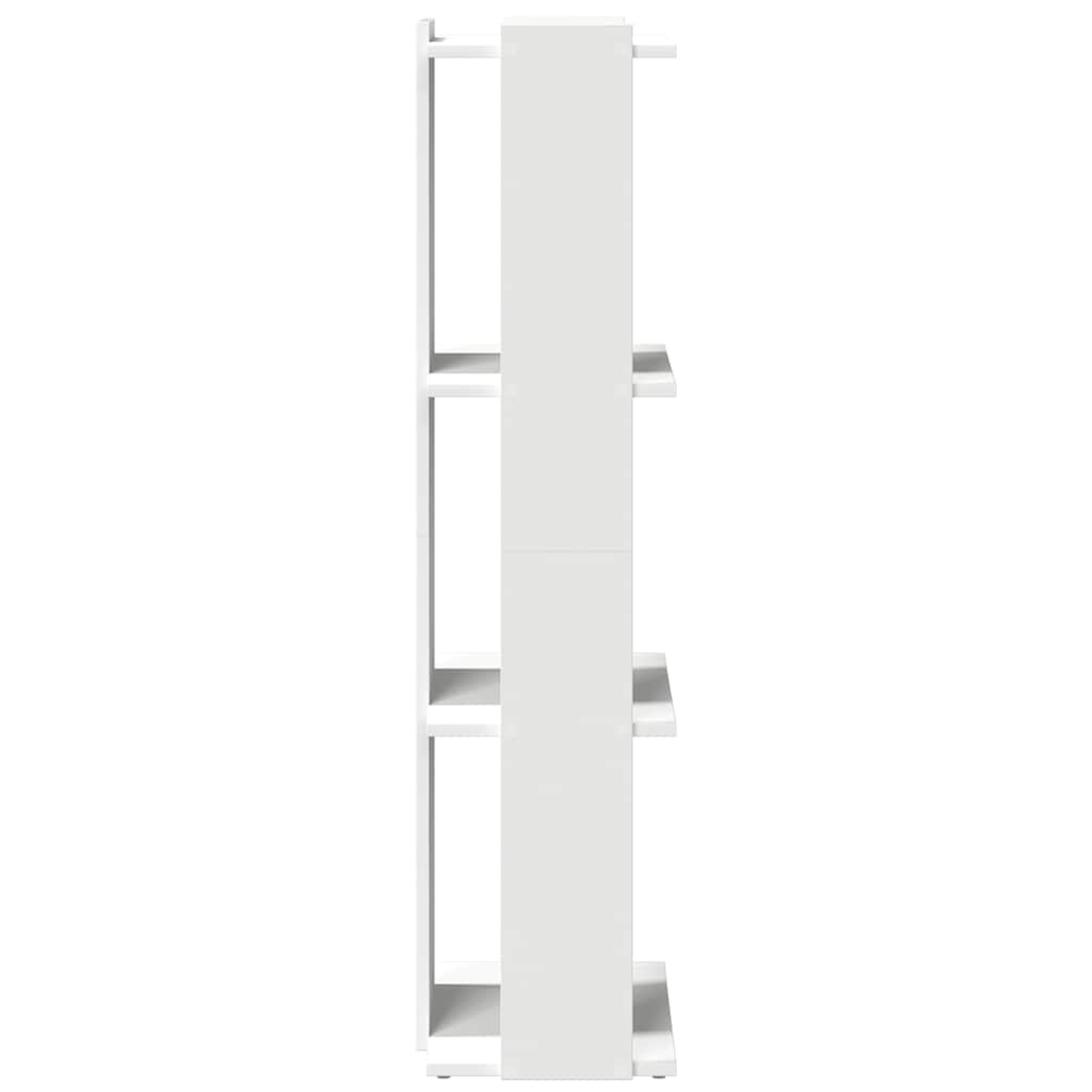 vidaXL Boekenkast 3-laags 60x30x120 cm bewerkt hout wit