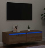 vidaXL Tv-meubel met LED-verlichting 100X35,5x25 cm artisanaal eiken