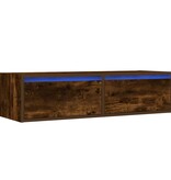 vidaXL Tv-meubel met LED-verlichting 100X35,5x25 cm gerookt eikenkleur