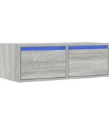 vidaXL Tv-meubel met LED-verlichting 75x35,5x25 cm grijs sonoma eiken