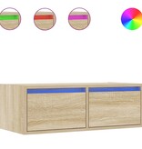vidaXL Tv-meubel met LED-verlichting 75x35,5x25 cm sonoma eikenkleurig