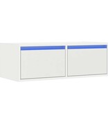 vidaXL Tv-meubel met LED-verlichting 75x35,5x25 cm wit