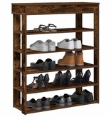 vidaXL Schoenenrek 80x30x98 cm bewerkt hout gerookt eikenkleurig