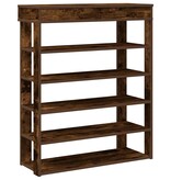 vidaXL Schoenenrek 80x30x98 cm bewerkt hout gerookt eikenkleurig