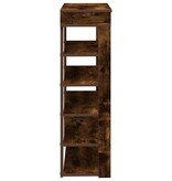 vidaXL Schoenenrek 80x30x98 cm bewerkt hout gerookt eikenkleurig