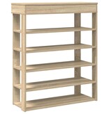 vidaXL Schoenenrek 80x30x98 cm bewerkt hout sonoma eikenkleurig