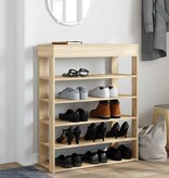 vidaXL Schoenenrek 80x30x98 cm bewerkt hout sonoma eikenkleurig