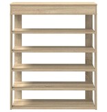 vidaXL Schoenenrek 80x30x98 cm bewerkt hout sonoma eikenkleurig