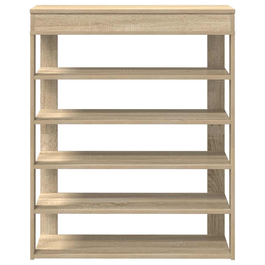 vidaXL Schoenenrek 80x30x98 cm bewerkt hout sonoma eikenkleurig
