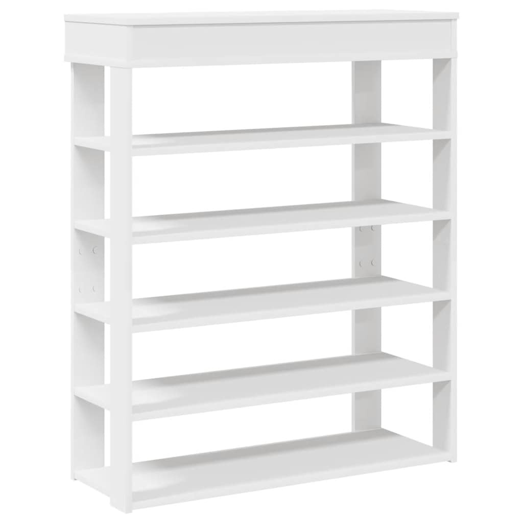 vidaXL Schoenenrek 80x30x98 cm bewerkt hout wit