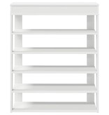 vidaXL Schoenenrek 80x30x98 cm bewerkt hout wit
