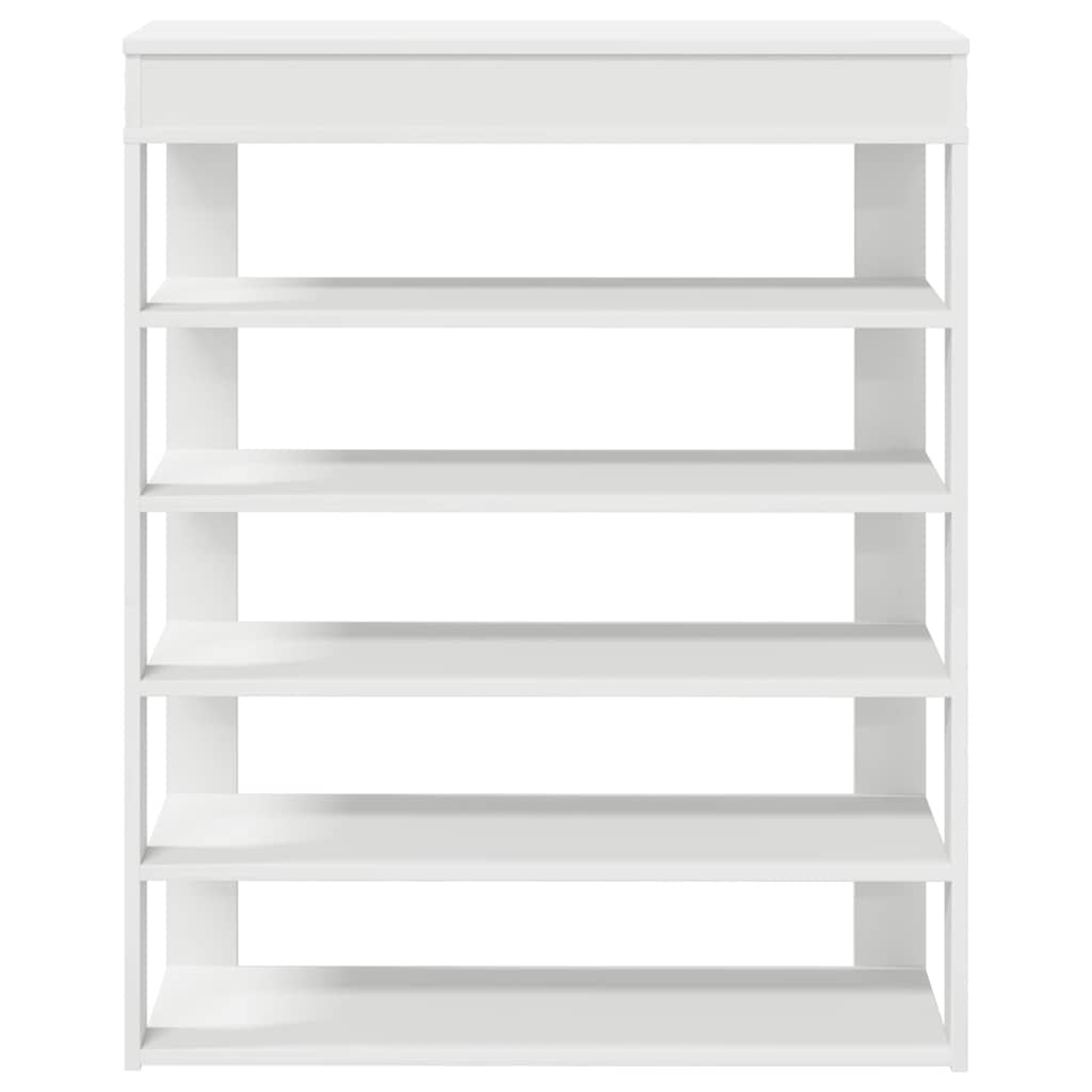 vidaXL Schoenenrek 80x30x98 cm bewerkt hout wit